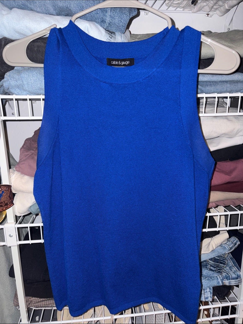 Cable & Gauge Sleeveless Sweater